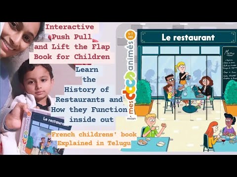Learn French with Rudra| Le restaurant| Interactive Book తెలుగు లో| Brest ,France