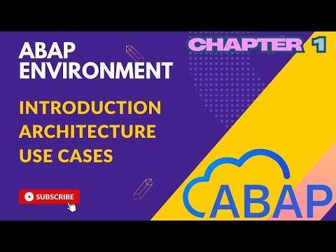3.1 ABAP Environment - Introduction, Architecture, Use Cases, Initial Setup