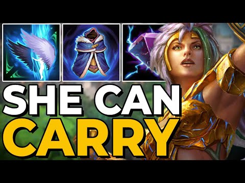 How to play TERRA SUPPORT in Ranked Smite! Frontline? Or Backline? Can she carry?