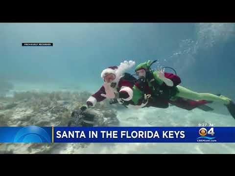 Scuba Santa Appears In The Florida Keys