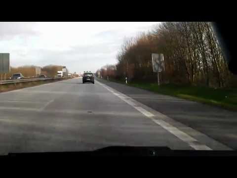 Grenzüberfahrt A7 E45 Deutschland--Dänemark