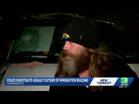 Anti-ICE protester attacked in Sacramento and car vandalized