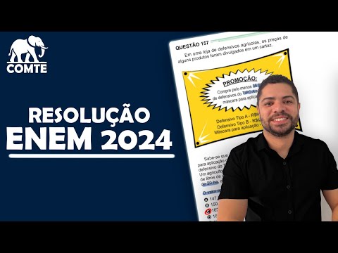 Questão 157 | Prova Verde ENEM 2024 | Em uma loja de defensivos agrícolas, os preços de alguns