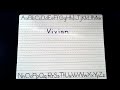 Vivian Name Writing