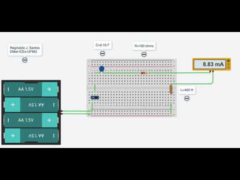 2.4.2 Simulação Circuito RLC - Amortecimento crítico