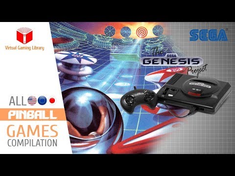 All SEGA Genesis/Mega Drive Pinball Games Compilation - Every Game (US/EU/JP/BR)