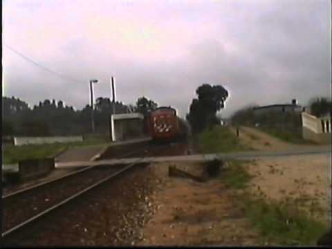 CP 1465 com Comboio Especial PTG - Linha do Oeste - Camarão - 31 Jan 2004