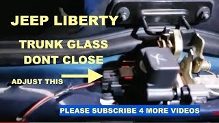 How to fix rear trunk glass that dosen