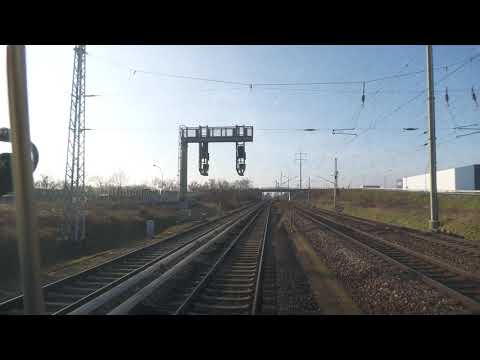 Führerstandsmitfahrt S-Bahn Berlin von BER Terminal 5 nach BER Terminal 1-2 auf der S45 in 4K UHD