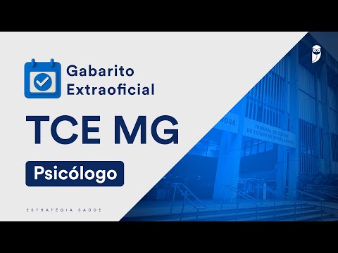 Gabarito Extraoficial TCE MG - Psicólogo