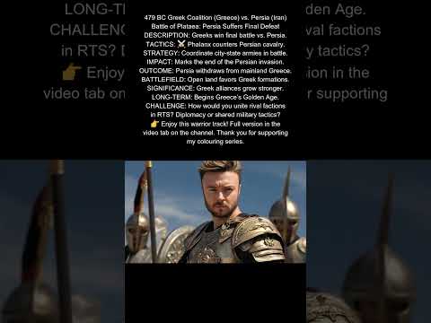 Greek Coalition vs  Persia 479 BC Final Persian Defeat #AncientGreece