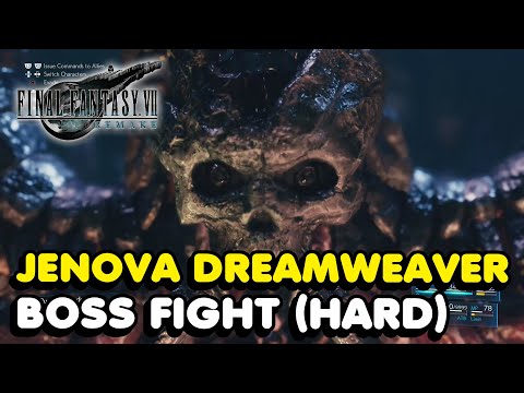 Final Fantasy 7 Remake - Jenova Dreamweaver Boss Fight [Hard Difficulty]
