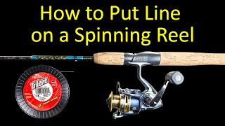 How to Put Line on a Fishing Reel for Beginners (Spinning Reel)