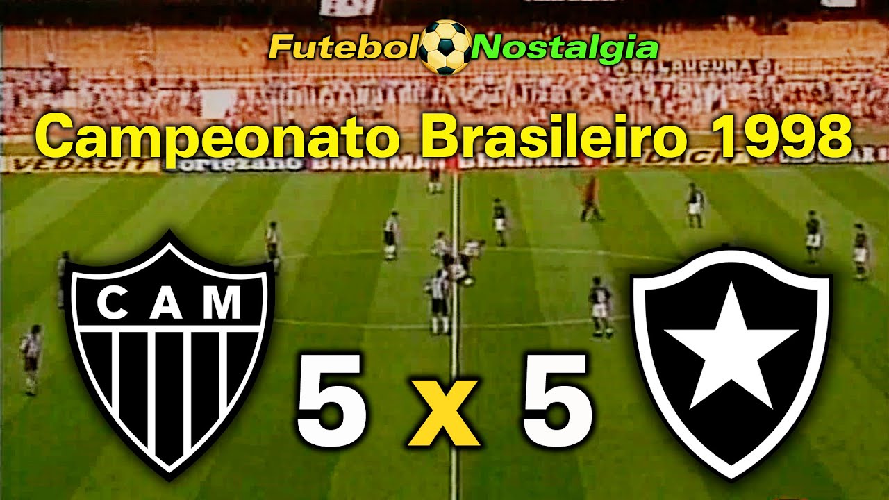 Atlético-MG 5 x 5 Botafogo - 10-10-1998 ( Campeonato Brasileiro )