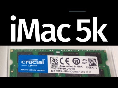 How to Upgrade | Install RAM in iMac 5K 27 inch mid 2015 from crucial