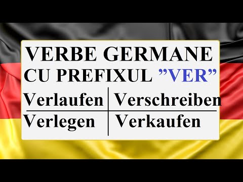 Invata Germana | VERBE GERMANE cu prefixul "VER"