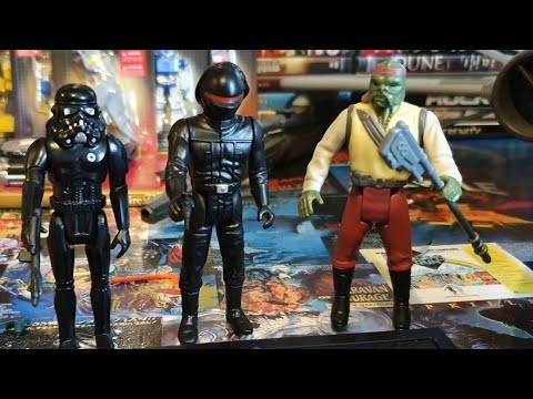 stan solo review of 3 last 17 star wars figures (barada imperial gunner han solo) & shadow trooper