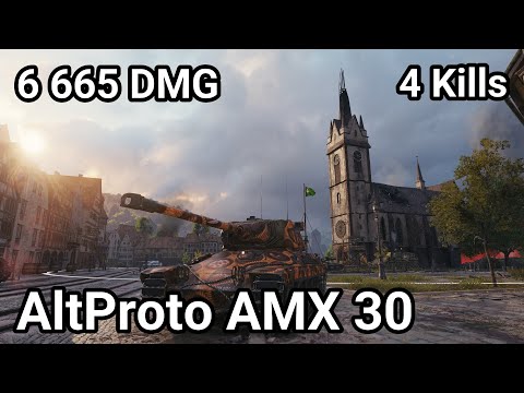 AltProto AMX 30 - 6 665 damage / 4 kill / 840 blocked / 409 assist