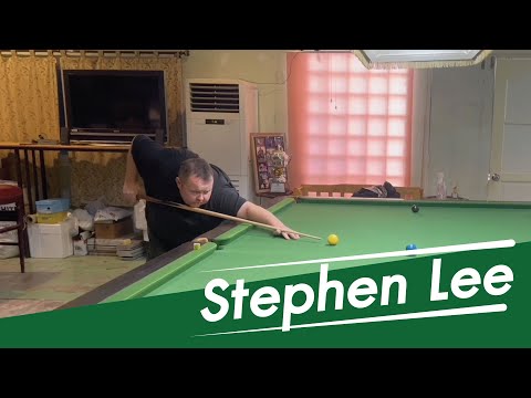 Stephen Lee testing B&S Cues