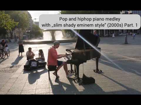 piano medley hiphop pop mix (2000s ) Pt.1 In public at Opera place Frankfurt city - Vitalij Jakowlew
