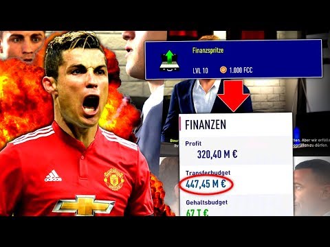 FIFA 18 : 450 MIL € 💰 ABSOLUT IRRES TRANSFERBUDGET !!! 😅 Manchester United One Season Wonder #1