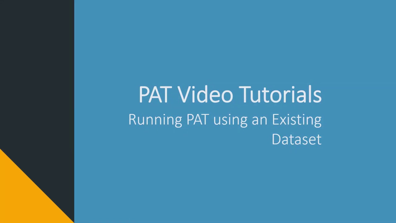 Predictive Analytics Toolkit: Existing Dataset Tutorial