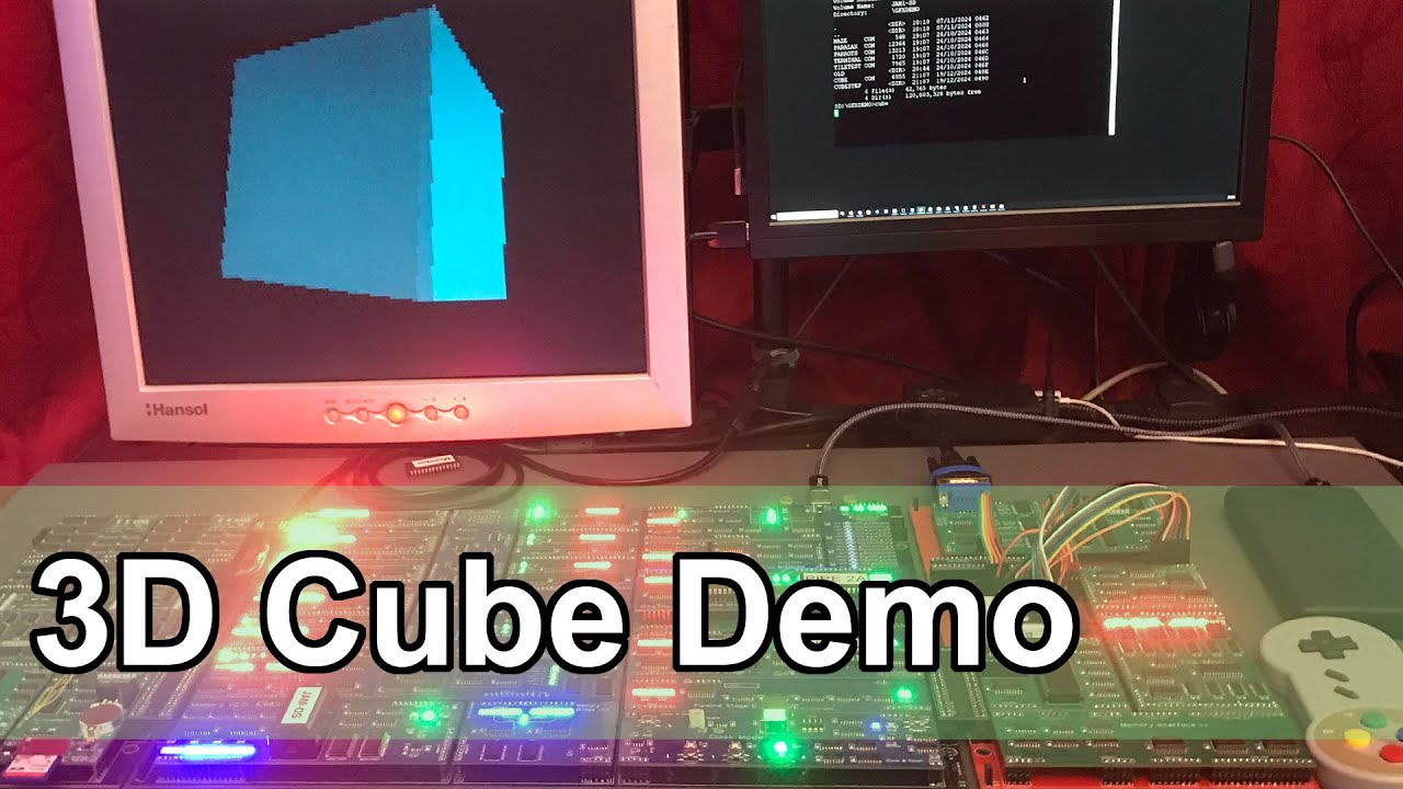 Demo: Rotating Cube On the Homebrew CPU!