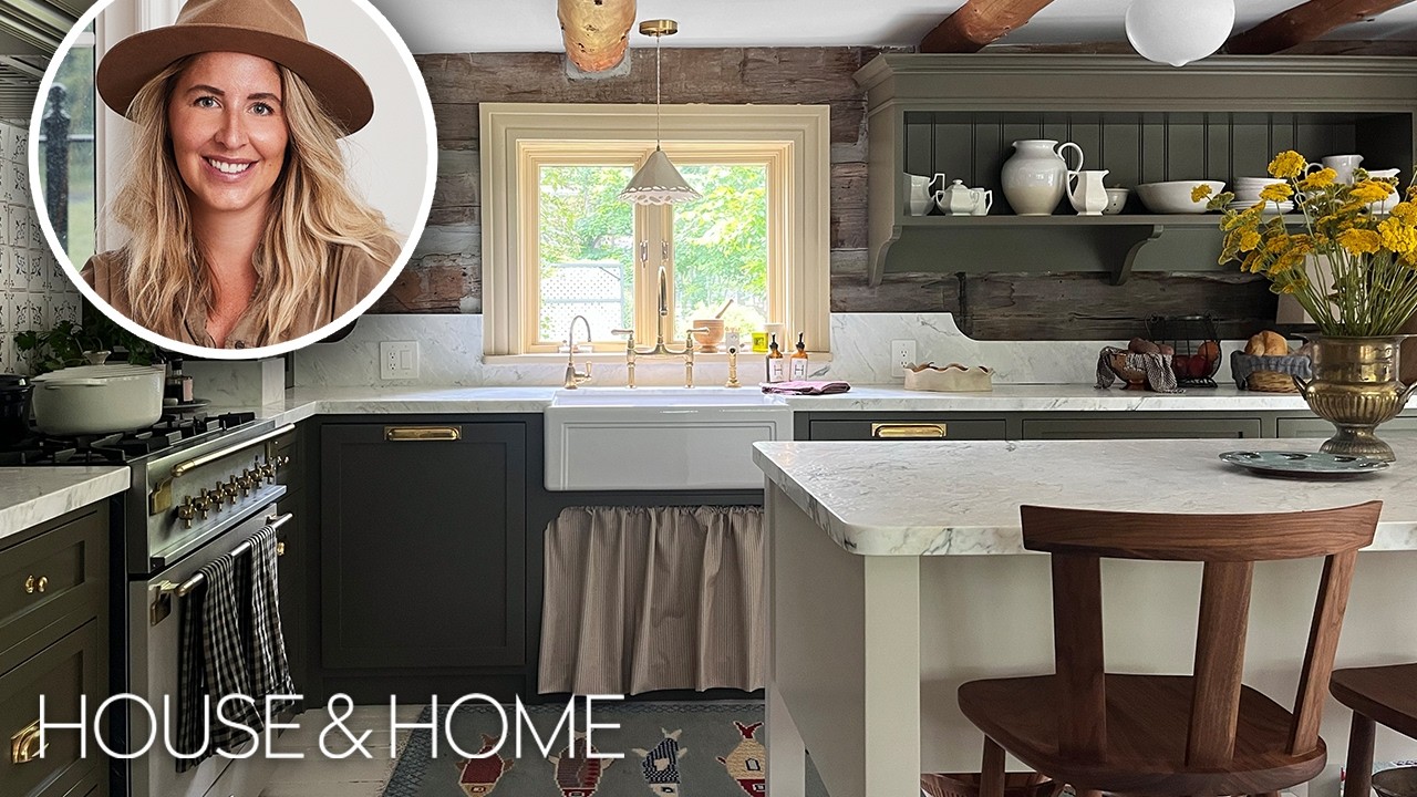 Homesteader Chic! Ashley Montgomery Brings English Trad Style To a Circa-1800 Log Cabin