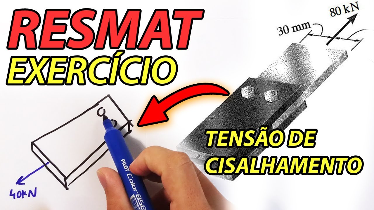ResMat - Tensão de Cisalhamento - Exemplo