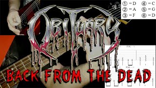 Obituary - Back from the Dead (guitar cover playthrough tab)