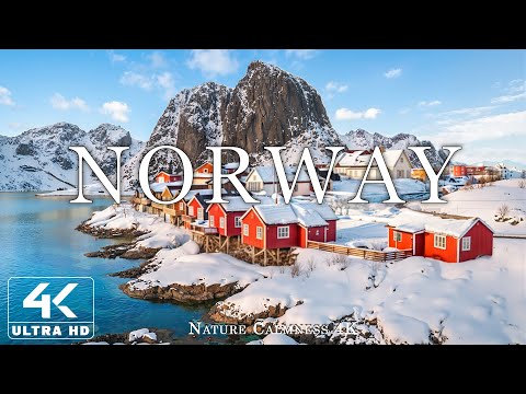 Winter in Norway 4K ❄️ Winter Wonderland – Stunning Snowy Fjords & Peaceful Cinematic Nature Film