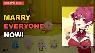 Marine FORCES Everyone to Get MARRIED in Tomodachi Life | Hololive EN Sub