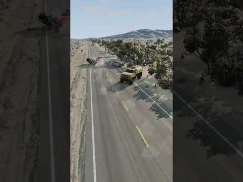 Realistic Highway Car Crashes #376 - BeamNG.Drive #beamngdrive #beamng #automobile #car #simulator