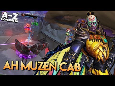 AH MUZEN CAB ADC, A-Z Conquista + Guia, Smite BR