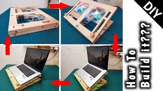 DIY || How To Make Laptop Stand With Cooling Fan | Cara Membuat Meja Laptop Dengan Pendingin.
