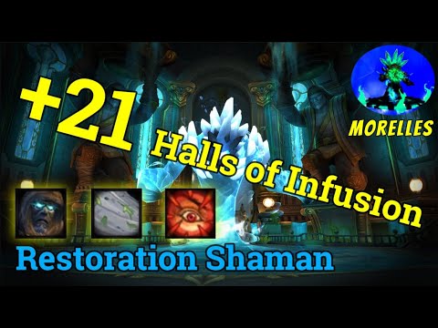 +21 Halls of Infusion (Tyrannical) - Restoration Shaman - Season 2 Dragonflight