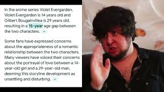 When you look up the age gap after finishing watching the Violet Evergarden movie