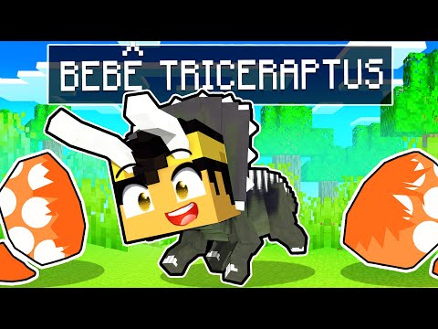 NASCI COMO UM BEBE DINOSSAURO no Minecraft