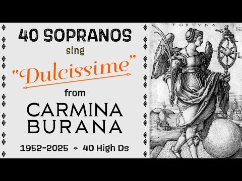 Coloratura Comparison! 40 Sopranos sing "Dulcissime"