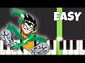Teen Titans Theme EASY Piano Tutorial