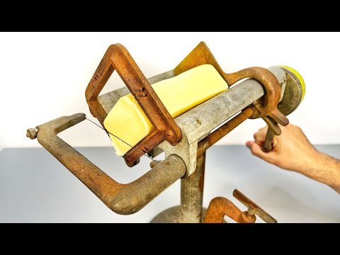 1905's Cheese Wire Slicer  satisfying Restorations video ||  #cheeseslicer  #restorationsvideo