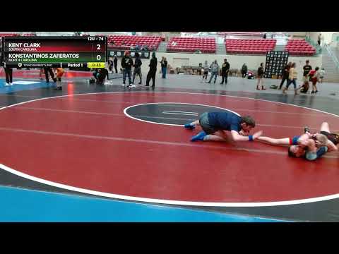 74 Lbs Quarterfinal - Kent Clark, South Carolina Vs Konstantinos Zaferatos, North Carolina 94eb