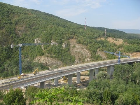 Rusenje mosta na autoputu, deonica Čiflik-Staničenje. Bridge demolition - ŠUŠA DOO NOVI SAD