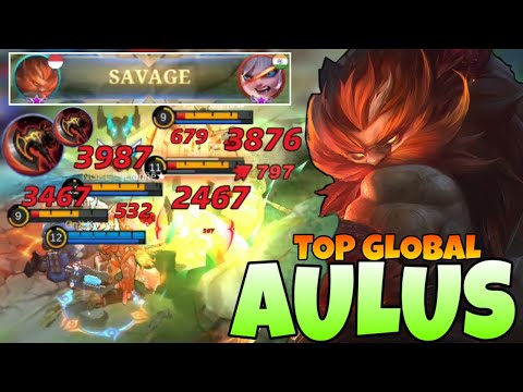 AULUS SAVAGE WITH 2X WAR AXE BUILD! Aulus Best Build & emblem 2022 | Top 1 Global Aulus Build | Mlbb