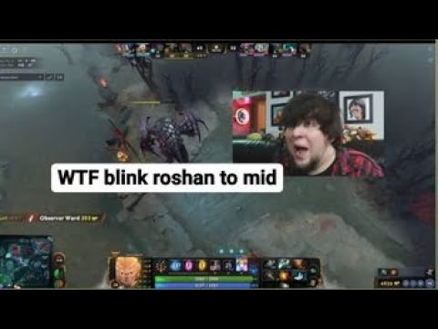Dota 2 WTF new update roshan bug blink at mid