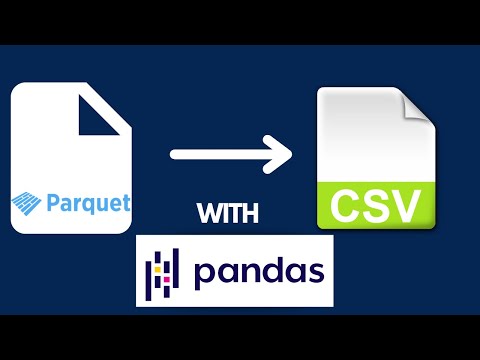 Convert Parquet To CSV in Python with Pandas | Step by Step Tutorial