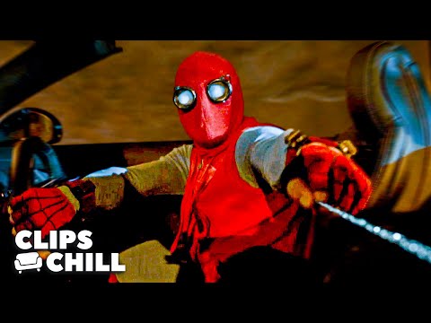 Peter Parker Swings Into Action in Low-Tech Suit Against Vulture | Spider-Man: Homecoming