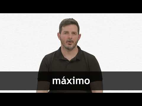 How to pronounce MÁXIMO in European Spanish