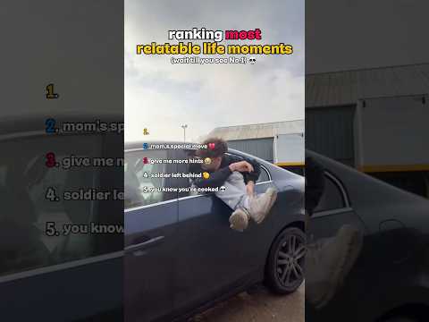 ranking most relatable life moments #shorts