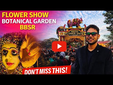  Huge crowd at 🌷 Flowers Show !!Bhubaneswar BotanicalGarden 2026 !!